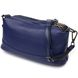 Шикарна сумка на три відділення з натуральної шкіри 22137 Vintage Синя 22137 фото 1