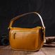 Красива сумка на плече крос-боді з натуральної шкіри 22100 Vintage Жовта 22100 фото 8