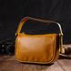 Красива сумка на плече крос-боді з натуральної шкіри 22100 Vintage Жовта 22100 фото 7