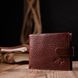 Зручний чоловічий гаманець з хлястиком із натуральної шкіри KARYA 21088 Світло-коричневий 21088 фото 7