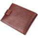 Зручний чоловічий гаманець з хлястиком із натуральної шкіри KARYA 21088 Світло-коричневий 21088 фото 2