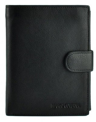 Чёрный кожаный портмоне под паспорт нового образца Marco Coverna BK010-807 black BK010-807 фото