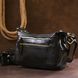Шкіряна жіноча сумка Vintage 20686 Чорний 20686 фото 6