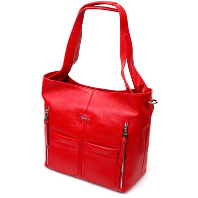 Багатофункціональна жіноча сумка-шоппер із кишенями KARYA 20876 Червоний 20876 фото