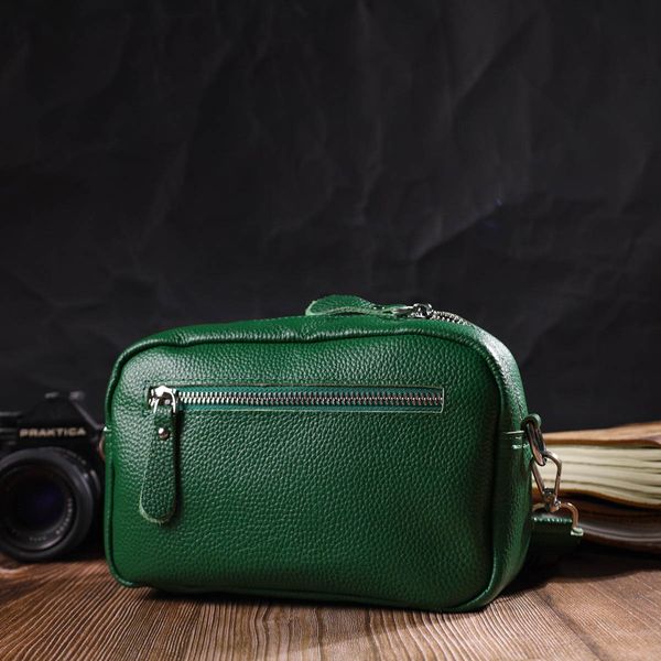 Сучасна жіноча сумка на плече з натуральної шкіри 22120 Vintage Зелена 22120 фото