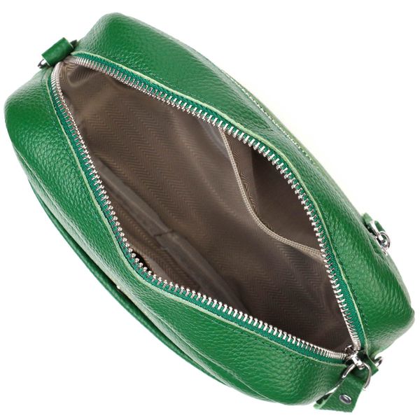 Сучасна жіноча сумка на плече з натуральної шкіри 22120 Vintage Зелена 22120 фото