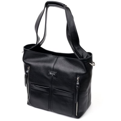 Містка жіноча сумка-шоппер з кишенями KARYA 20877 Чорний 20877 фото