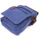 Відмінна чоловіча сумка із щільного текстилю 21228 Vintage Синя 21228 фото 3