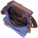 Відмінна чоловіча сумка із щільного текстилю 21228 Vintage Синя 21228 фото 4