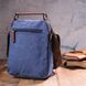 Відмінна чоловіча сумка із щільного текстилю 21228 Vintage Синя 21228 фото 8