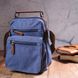 Відмінна чоловіча сумка із щільного текстилю 21228 Vintage Синя 21228 фото 7