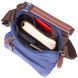 Відмінна чоловіча сумка із щільного текстилю 21228 Vintage Синя 21228 фото 5