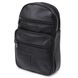 Компактна шкіряна чоловіча сумка через плече Vintage 20000 Чорний 20000 фото 2