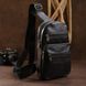 Компактна шкіряна чоловіча сумка через плече Vintage 20000 Чорний 20000 фото 1