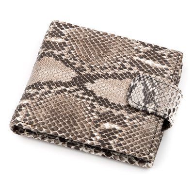 Кошелек SNAKE LEATHER 18213 из натуральной кожи питона Серый 18213 фото