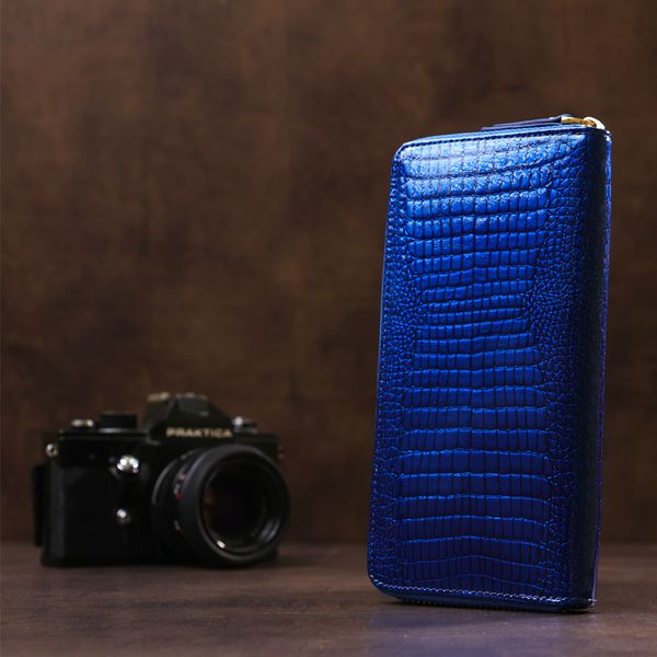 Кошелек женский ST Leather 18435 (S7001A) лакированный Синий 18435 фото