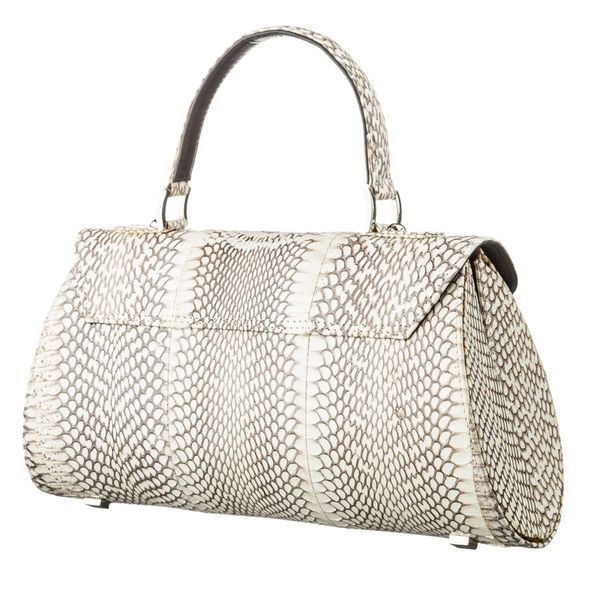 Сумка женская SNAKE LEATHER 18555 из натуральной кожи кобры Серая 18555 фото