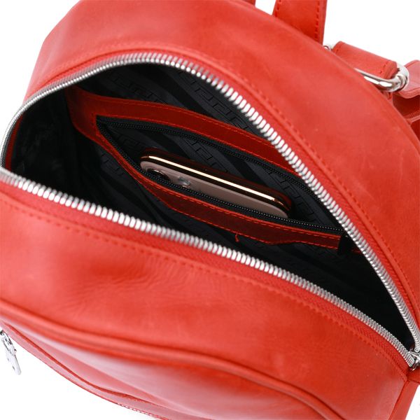 Вінтажний компактний жіночий рюкзак Shvigel 16312 Червоний 52662 фото