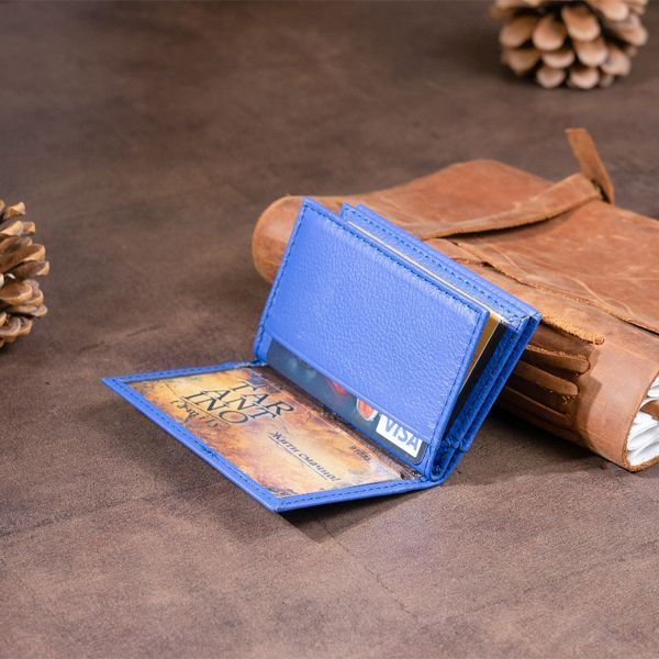 Визитница-книжка ST Leather 19219 Синяя 19219 фото