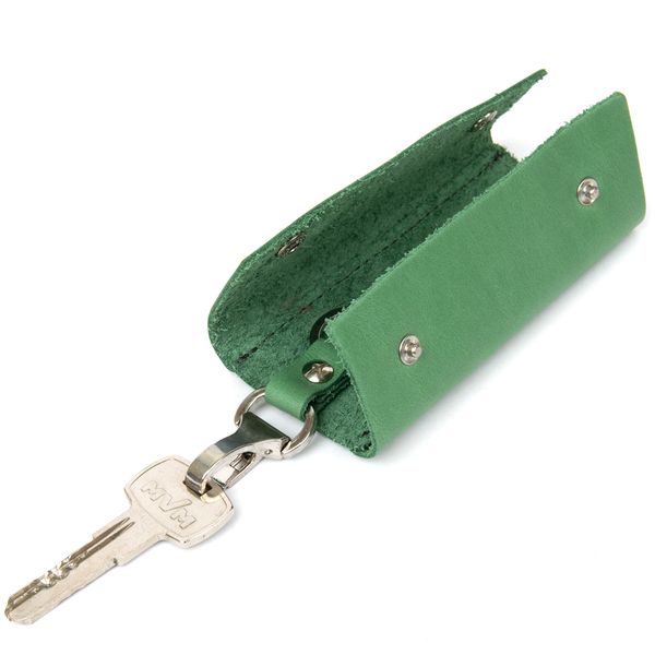 Шкіряна яскрава ключниця GRANDE PELLE 11345 Зелений 11345 фото