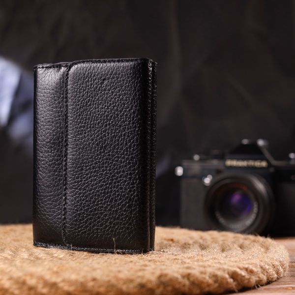 Класичний жіночий гаманець із натуральної шкіри флотар CANPELLINI 21591 Чорний 21591 фото