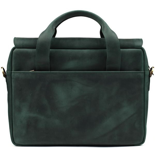 Чоловіча сумка-портфель із натуральної шкіри зелена RE-1812-4lx TARWA RE-1812-4lx фото