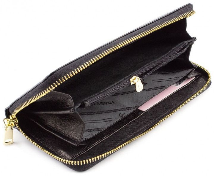 Чорний шкіряний гаманець на блискавки Marco Coverna 403-2500-1 403-2500-1 фото