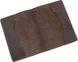 Тёмно-коричневая кожаная обложка для паспорта Grande Pelle 252620 252620 фото 2