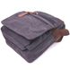 Стильна чоловіча сумка із щільного текстилю 21225 Vintage Чорна 21225 фото 3