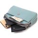Модна сумка-клатч у стильному дизайні з натуральної шкіри 22087 Vintage Сіро-блакитна 22087 фото 6