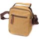 Отличная небольшая мужская сумка из плотного текстиля Vintage 22222 Песочный 20435 фото 2
