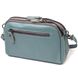 Модна сумка-клатч у стильному дизайні з натуральної шкіри 22087 Vintage Сіро-блакитна 22087 фото 2