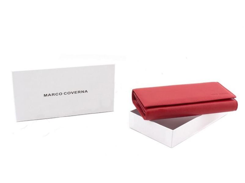Червоний шкіряний гаманець MARCO COVERNA mc1415-2 mc1415-2 фото