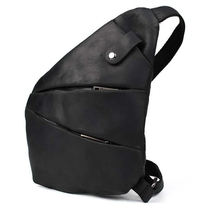 Мужская сумка-слинг через плечо микс канваса и кожи TARWA RAG-6402-3md RAG-6402-3md фото