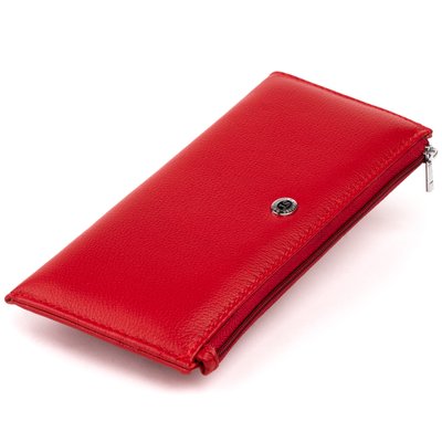 Горизонтальный тонкий кошелек из кожи женский ST Leather 19330 Красный 19330 фото
