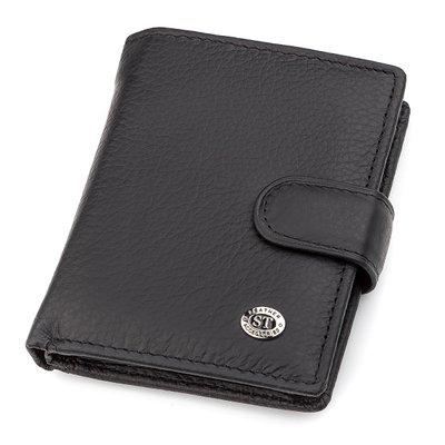 Чоловічий гаманець ST Leather 18495 (ST131) вертикальний Чорний 18495 фото