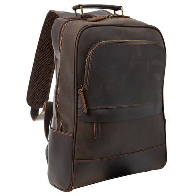 Вінтажний шкіряний коричневий рюкзак Buffalo Bags M2252C M2252C фото