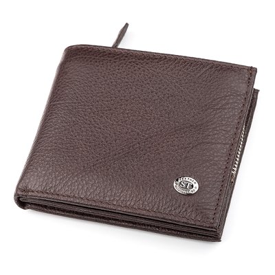 Чоловічий гаманець ST Leather 18344 (ST154) шкіряний Коричневий 18344 фото