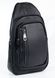 Кожаная мужская сумка на плечо слинг REK-185-Vermont черная REK-185-Vermont фото 1