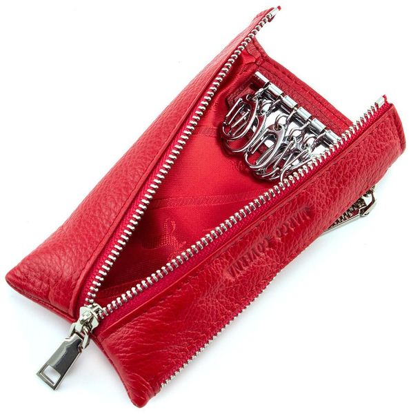 Червона шкіряна ключниця гаманець Marco Coverna 017-2 017-2 фото