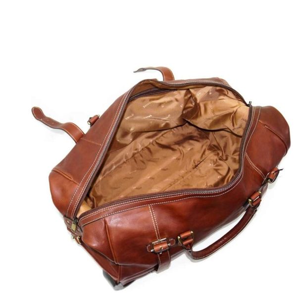 Шкіряна коричнева дорожня сумка на колесах KATANA k33158-3 k33158-3 фото