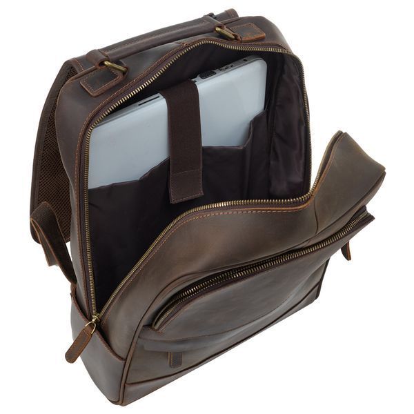 Винтажный кожаный коричневый рюкзак Buffalo Bags M2252C-s M2252C-s фото