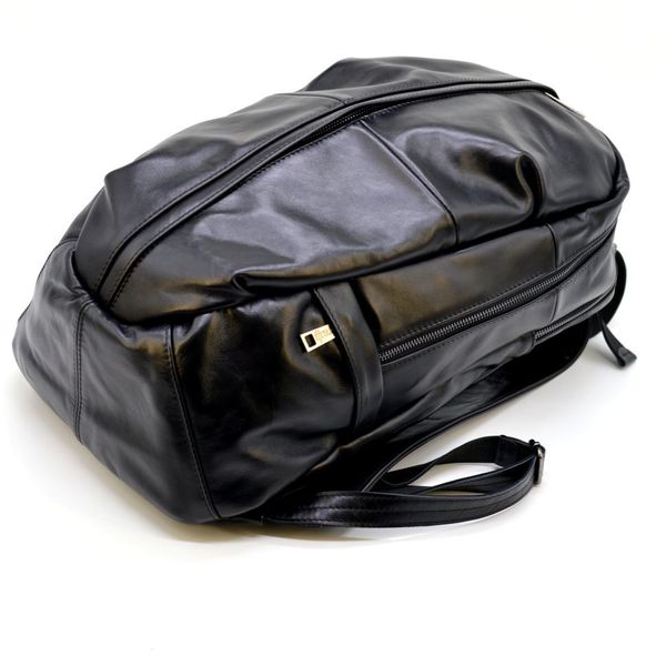 Мужской кожаный городской рюкзак TARWA GA-7340-3md черный GA-7340-3md фото