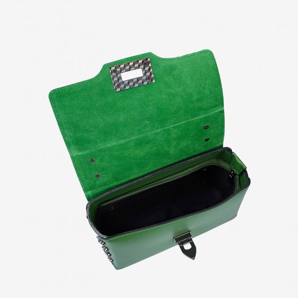 Зелена сумка шкіряна через плече VIRGINIA CONTI VC01734 Green VC01734 Green фото