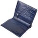Необычное мужское портмоне из натуральной фактурной кожи CANPELLINI 21499 Синее 21499 фото 3