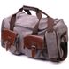 Містка дорожня сумка з якісного текстилю 21238 Vintage Сіра 55125 фото
