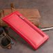 Горизонтальний тонкий гаманець зі шкіри жіночий ST Leather 19330 Червоний 19330 фото 7