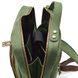 Шкіряний рюкзак для ноутбука 14" RE-1239-4lx TARWA зелена crazy horse RE-1239-4lx фото 6