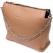 Лаконічна містка сумка для жінок з натуральної шкіри GRANDE PELLE 11696 Бежева 56502 фото 1