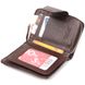 Красиве вертикальне портмоне для жінок з монетницею на блискавці з натуральної шкіри CANPELLINI 21600 Коричневе 21600 фото 5